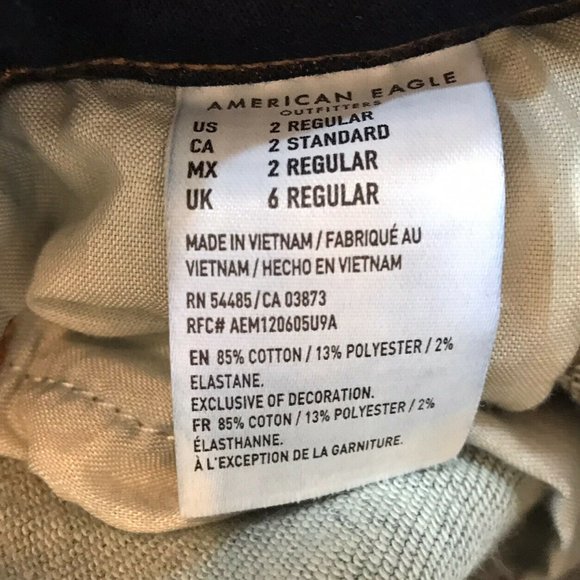 American Eagle Womens Size 2 Next Level Stretch Super Hi Rise Jegging Dark Wash - Picture 4 of 11